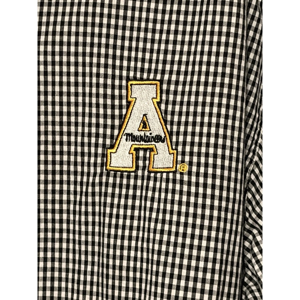 Appalachian State‎ Mountaineers ButtonShirt Mens XL Black/White Football Russell
